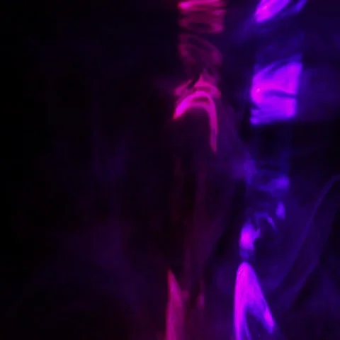 Abstract colored rays in fog. Video stock 69722366