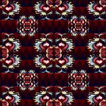 Abstract colored seamless pattern for your design Stock Illustration