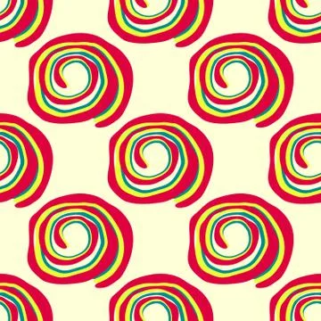 Abstract colored seamless vector pattern Stock Illustration