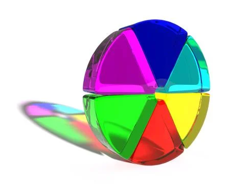 Abstract colored shape Illustrazione stock