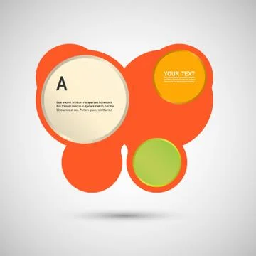 Abstract colored shapes on a white background Stock Illustration