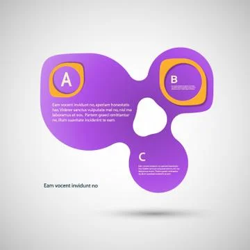 Abstract colored shapes on a white background Stock Illustration