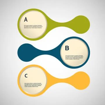 Abstract colored shapes on a white background Stock Illustration