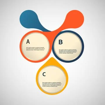Abstract colored shapes on a white background Stock Illustration