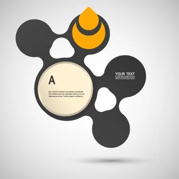 Abstract colored shapes on a white background Stock Illustration