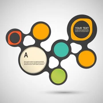Abstract colored shapes on a white background Stock Illustration