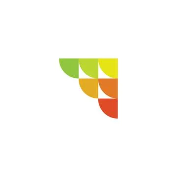 Abstract colored sign Stock Illustration