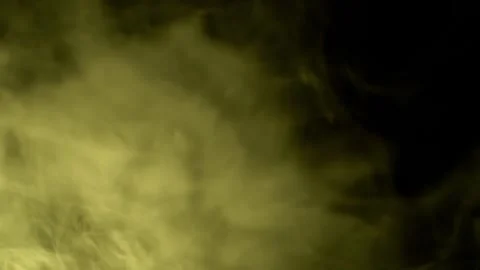 Abstract Colored Smoke Clouds Swirling And Changing Hues On Black Background 库存影片 330114695