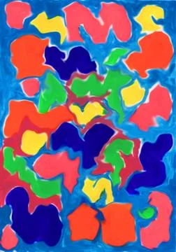 Abstract colored spots Stock Illustration