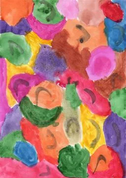 Abstract colored spots Stock Illustration