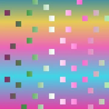 Abstract colored squares on gradient background. Abstract texture of colore.. Stock Illustration