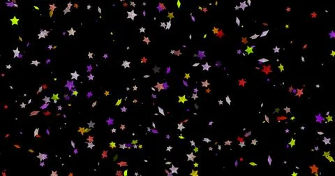 Abstract colored star geometric background. 3d image, selective focus. copy Stock Illustration