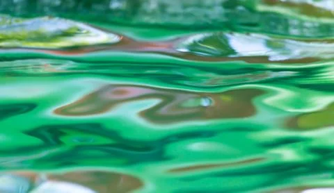 Abstract colored surface of the water Foto stock