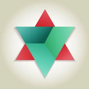 Abstract colored triangles Stock Illustration
