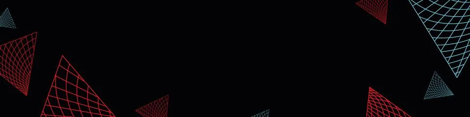 Abstract colored triangles pattern New Retro Wave illustration Stock Illustration