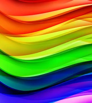 Abstract Colored Wave Background. Illustration Illustrazione stock