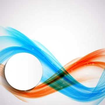 Abstract Colored Wave Background. Vector Illustration イラスト素材