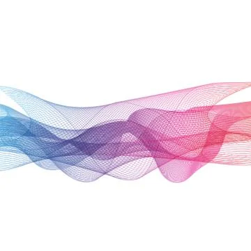 Abstract Colored Wave on  Background. Vector Illustration イラスト素材