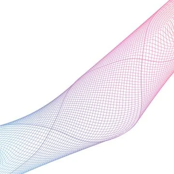 Abstract Colored Wave on  Background. Vector Illustration Stock Illustration