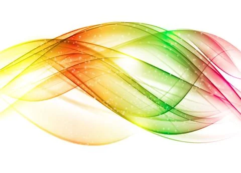 Abstract Colored Wave on  Background. Vector Illustration イラスト素材