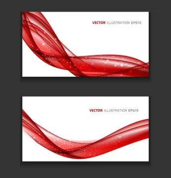 Abstract Colored Wave Card Background. Illustration Stock Illustration