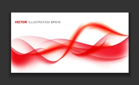 Abstract Colored Wave Card Set Background. Vector Illustration Stock Illustration