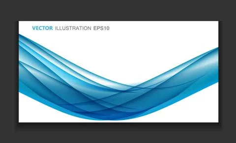 Abstract Colored Wave Card Set Background. Vector Illustration Stock Illustration