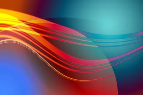 Abstract colored wave Stock Illustration