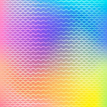 Abstract colored waved seamless background Stock Illustration