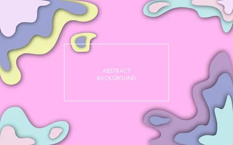 Abstract colored waves, in light shades Stock Illustration