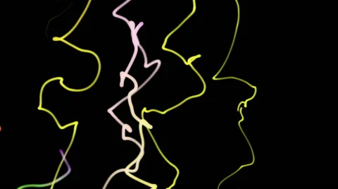 Abstract Colored Waves Lines Stock Footage 56866281