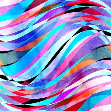 Abstract colored wavy background Stock Illustration