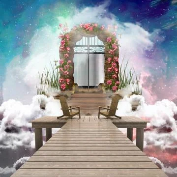 Abstract Colorful 3d Rendering Computer Generated Illustration Of A Heaven Ga Stock Illustration