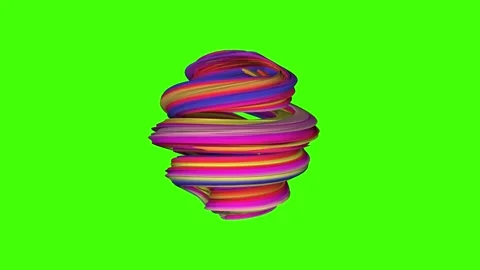 Abstract colorful 3D Shape animation Stock Footage 159719854