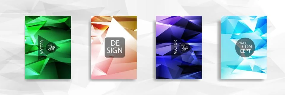Abstract colorful and triangular background 스톡 일러스트