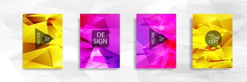 Abstract colorful and triangular background Illustrazione stock