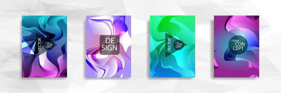 Abstract colorful and triangular background wavy Stock Illustration