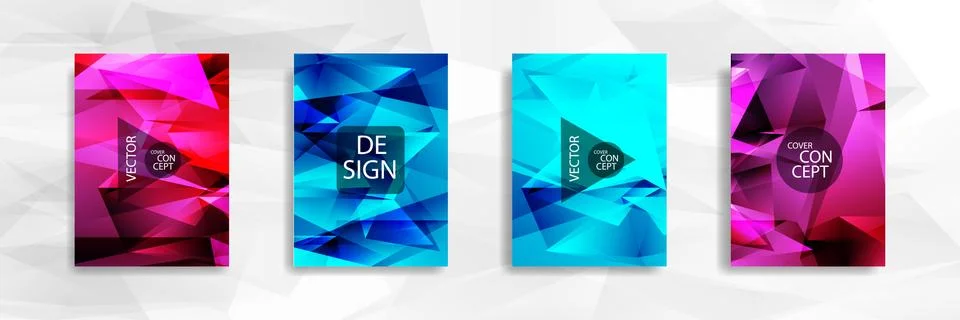 Abstract colorful and triangular background 스톡 일러스트