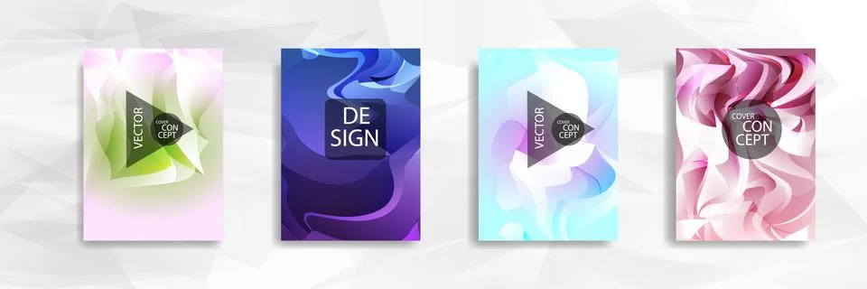 Abstract colorful and triangular background wavy Stock Illustration