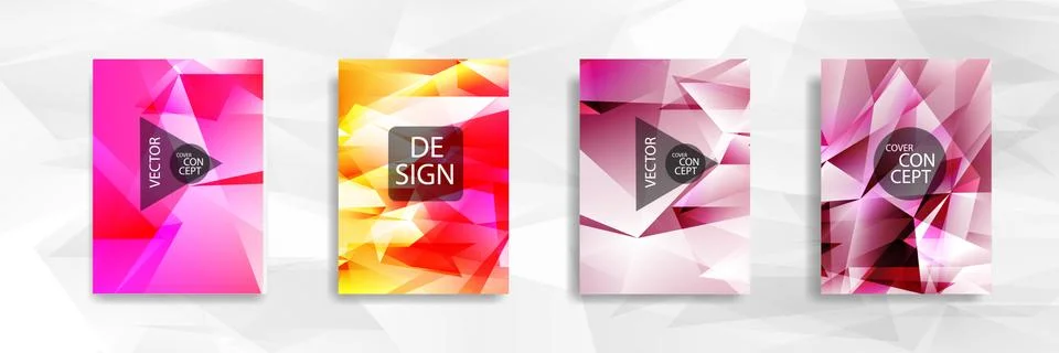 Abstract colorful and triangular background Illustrazione stock