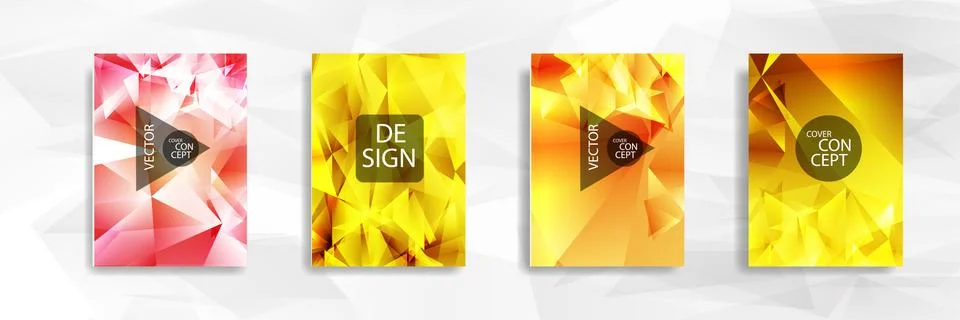 Abstract colorful and triangular background Stock Illustration