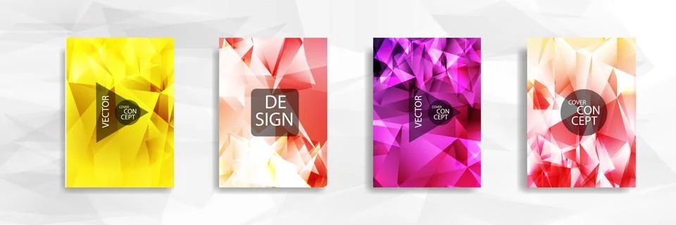 Abstract colorful and triangular background Stock Illustration