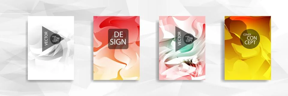 Abstract colorful and triangular background wavy 库存插图