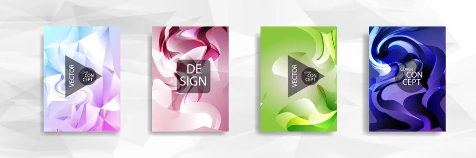 Abstract colorful and triangular background wavy Illustrazione stock