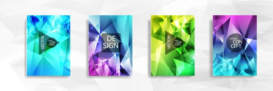 Abstract colorful and triangular background 스톡 일러스트