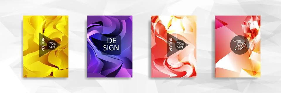 Abstract colorful and triangular background wavy 스톡 일러스트