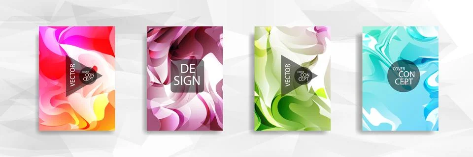 Abstract colorful and triangular background wavy Stockillustratie