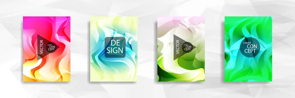 Abstract colorful and triangular background wavy Stock Illustration