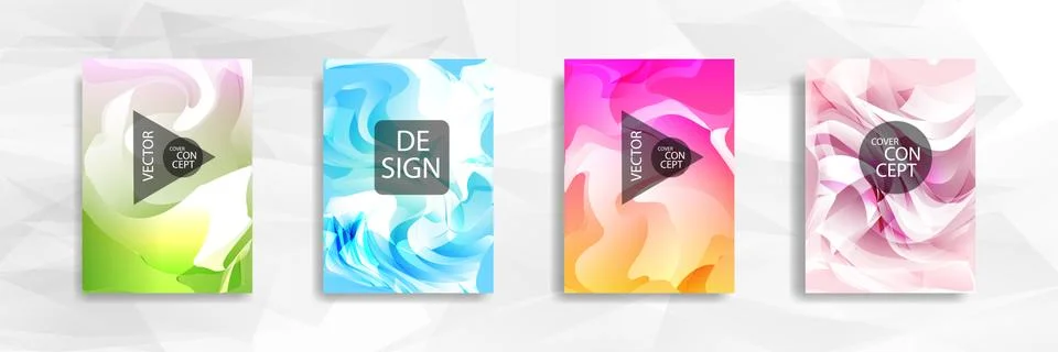 Abstract colorful and triangular background wavy Illustrazione stock