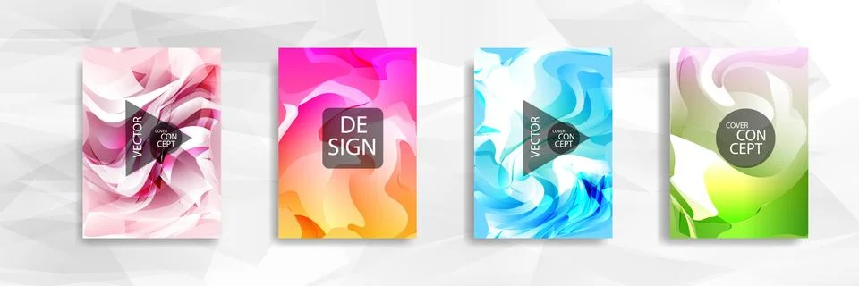 Abstract colorful and triangular background wavy Ilustração Stock